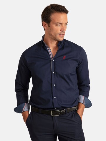 Jacey Quinn Regular fit Button Up Shirt in Blue