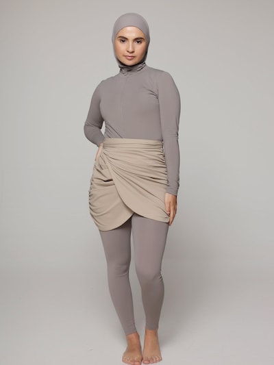 SIYA Swimwear Badeanzug 'West – Burkini/Modest' in sand, Produktansicht
