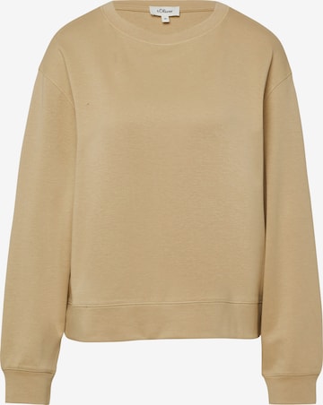s.Oliver Sweatshirt in Beige: Vorderseite