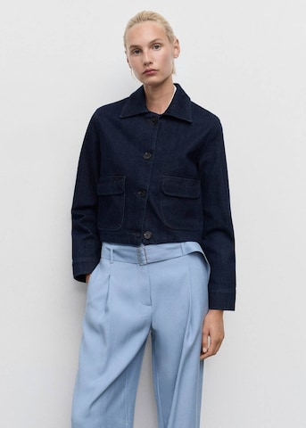 MANGO Wide Leg Hose 'Lirica' in Blau