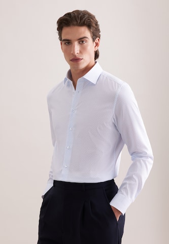 Coupe regular Chemise business 'Schwarze Rose' SEIDENSTICKER en bleu