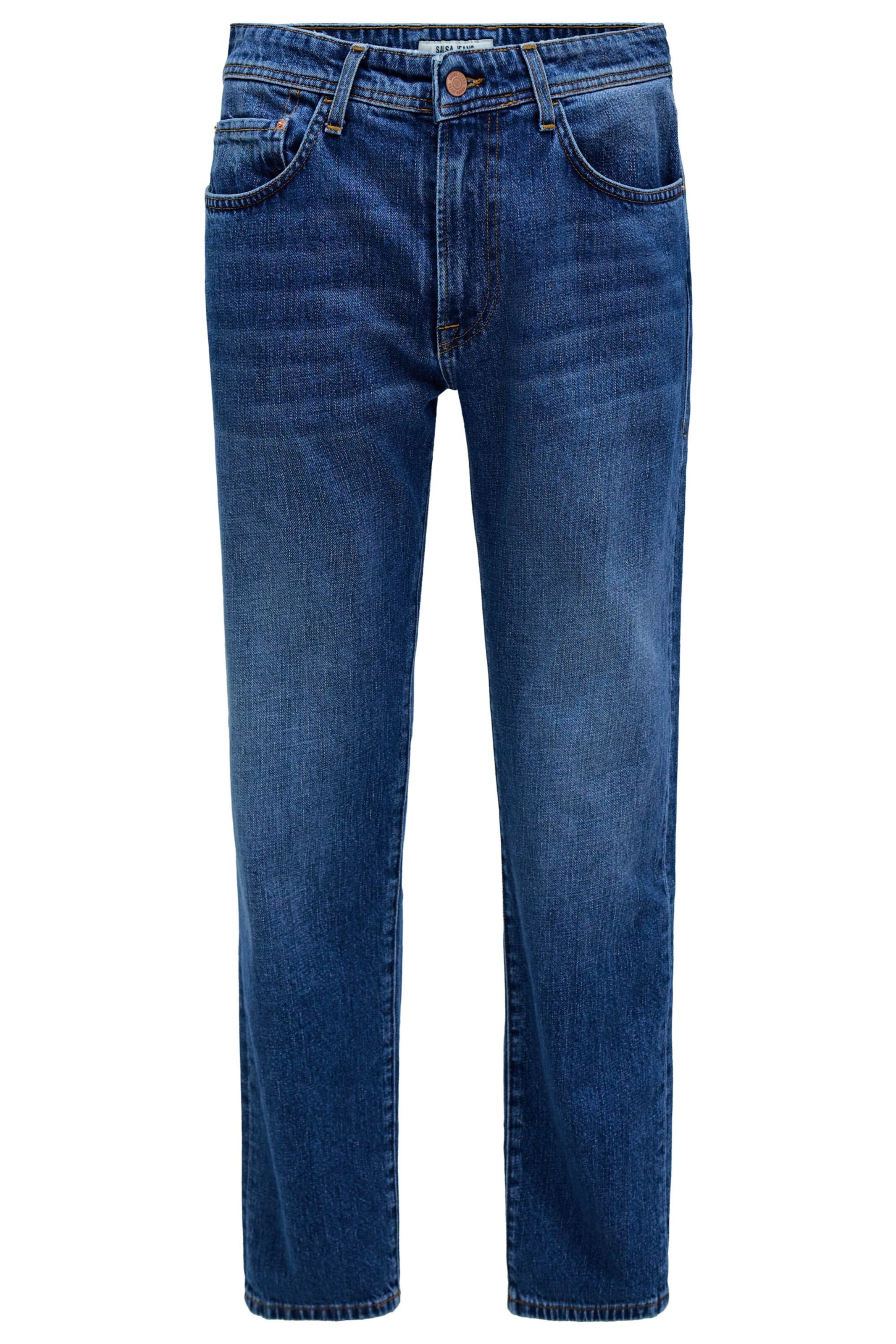 Regular Jean 'Straight' Salsa Jeans en bleu : devant