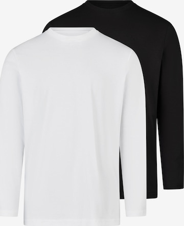 Ragman Shirt 'Basic' in Schwarz: Vorderseite