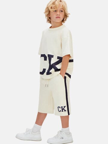 Calvin Klein Kids Regular Pants in White