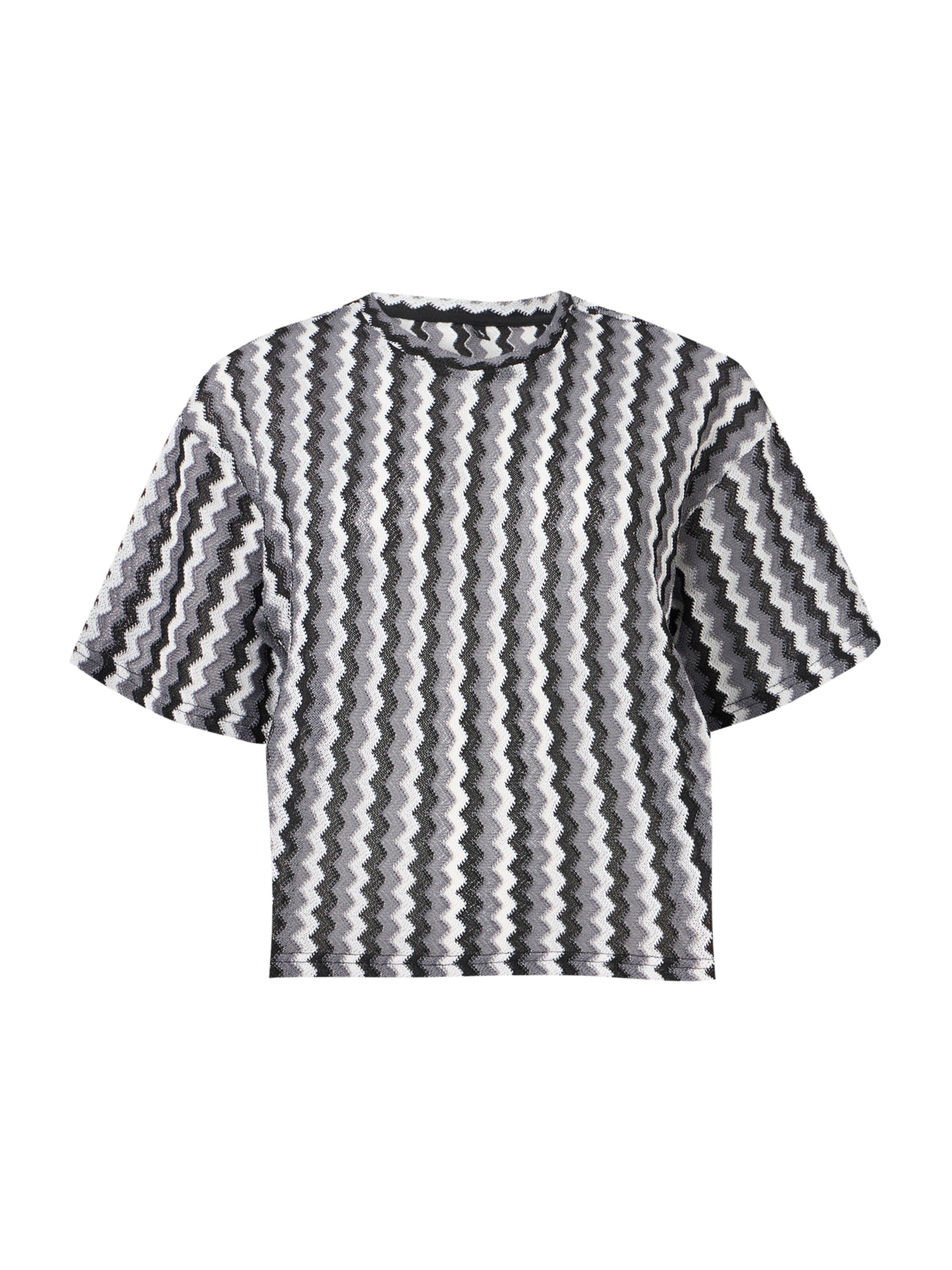 ONLY T-shirt 'ONLBAILEY' en gris / noir / blanc cassé, Vue avec produit