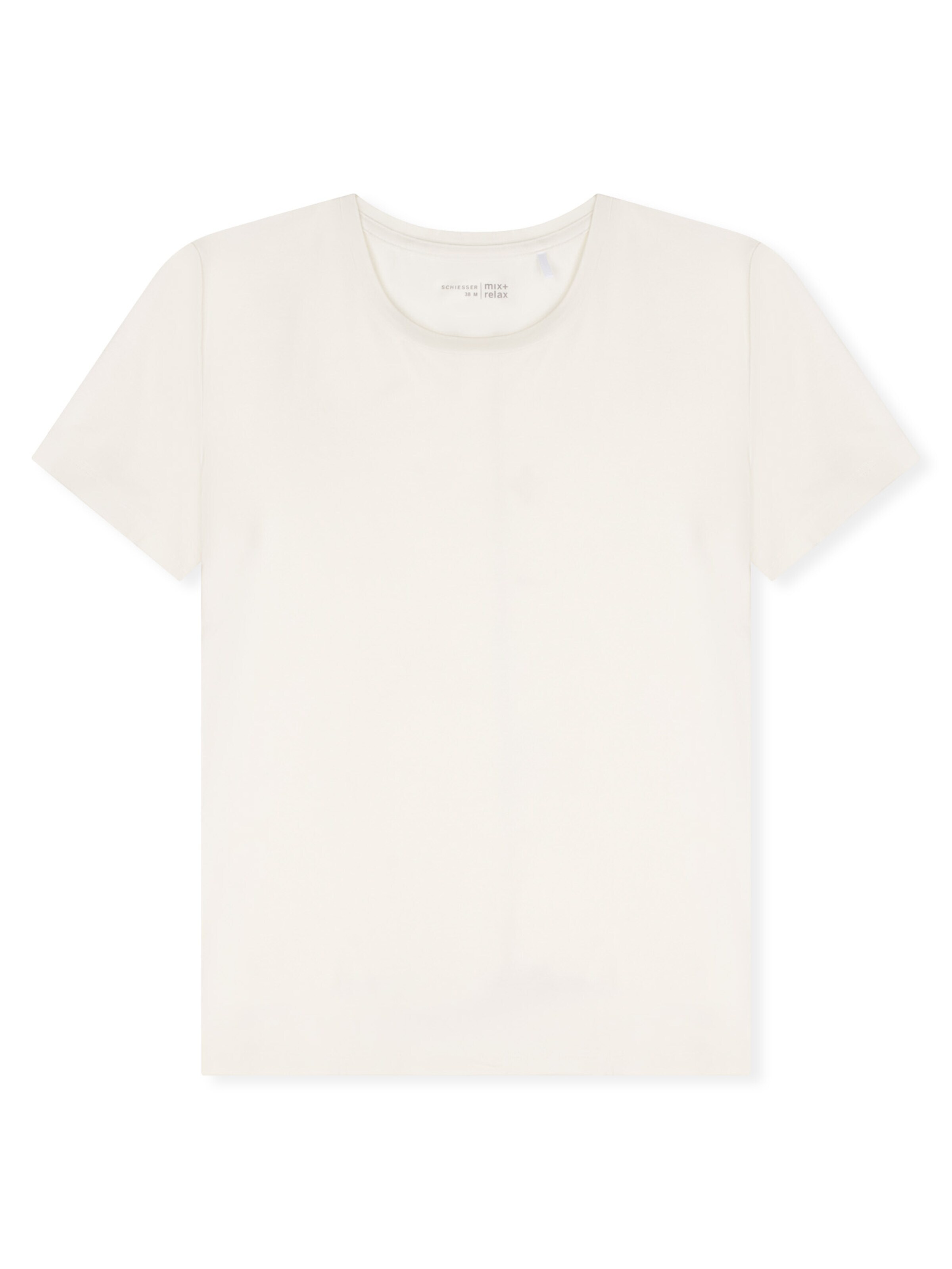 SCHIESSER Slaapshirt ' Mix & Relax ' in Wit: voorkant
