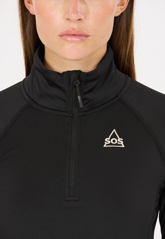 SOS Functioneel shirt 'Stratos' in Zwart