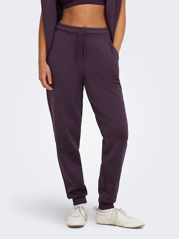 Tapered Pantaloni sportivi 'ONPLounge' di ONLY PLAY in lilla: frontale
