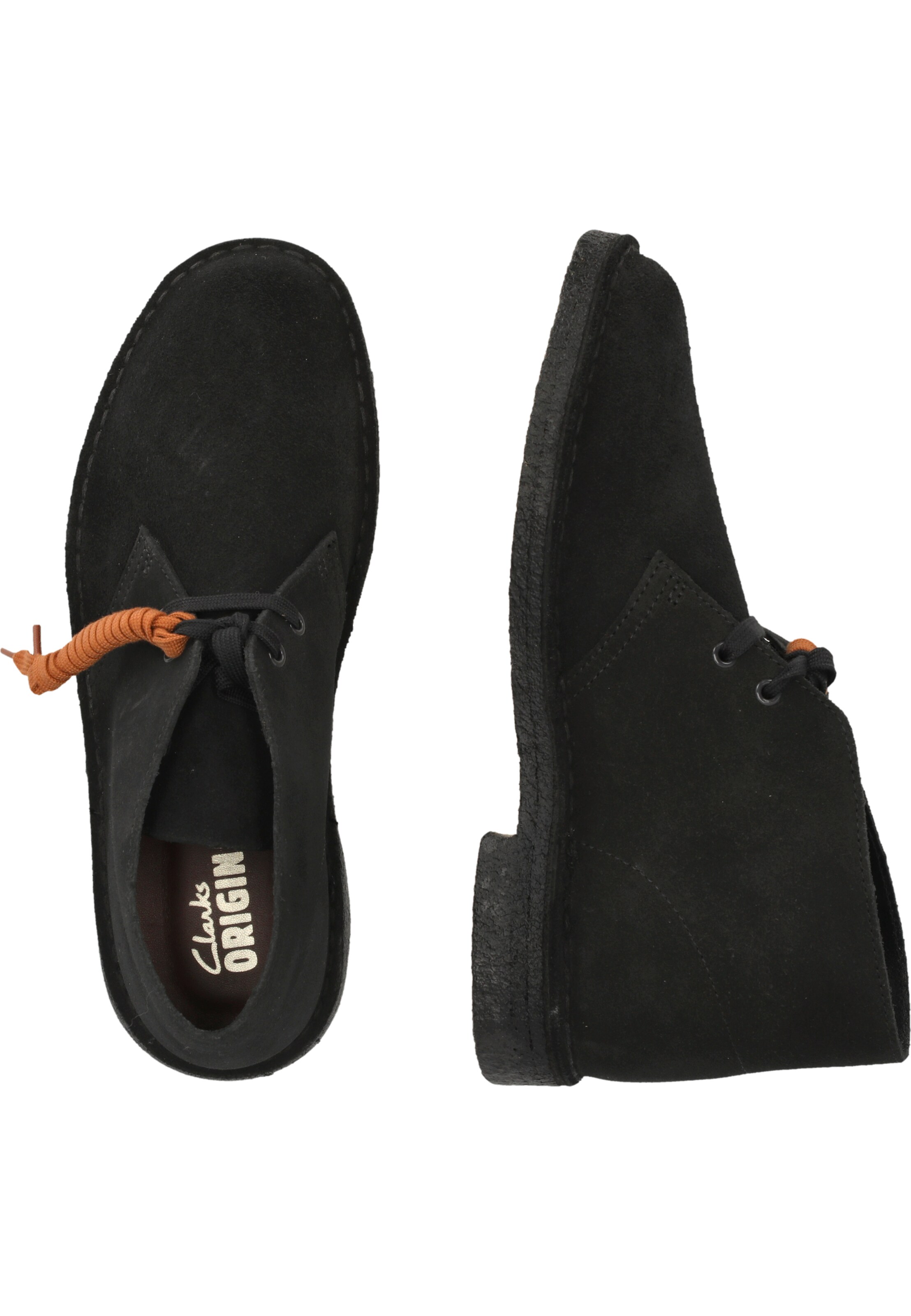 CLARKS Veterschoen 'Desert Boot' in Zwart