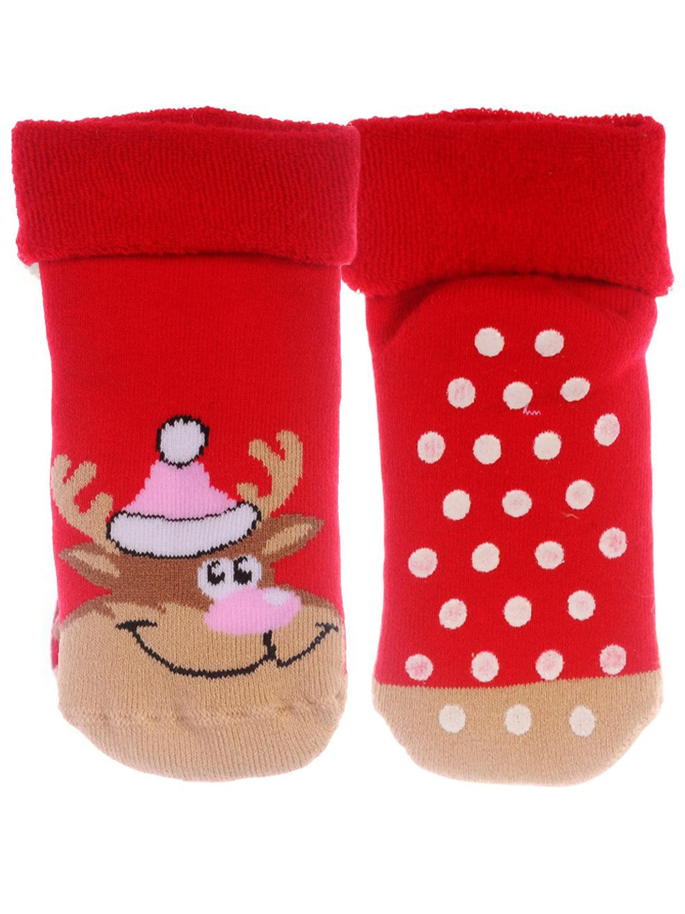 La Bortini Socks in Red: front