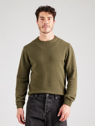 Casual Friday Sweter 'CF Karl' w kolorze zielony: przód