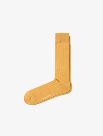 Scalpers Socks in Yellow: front