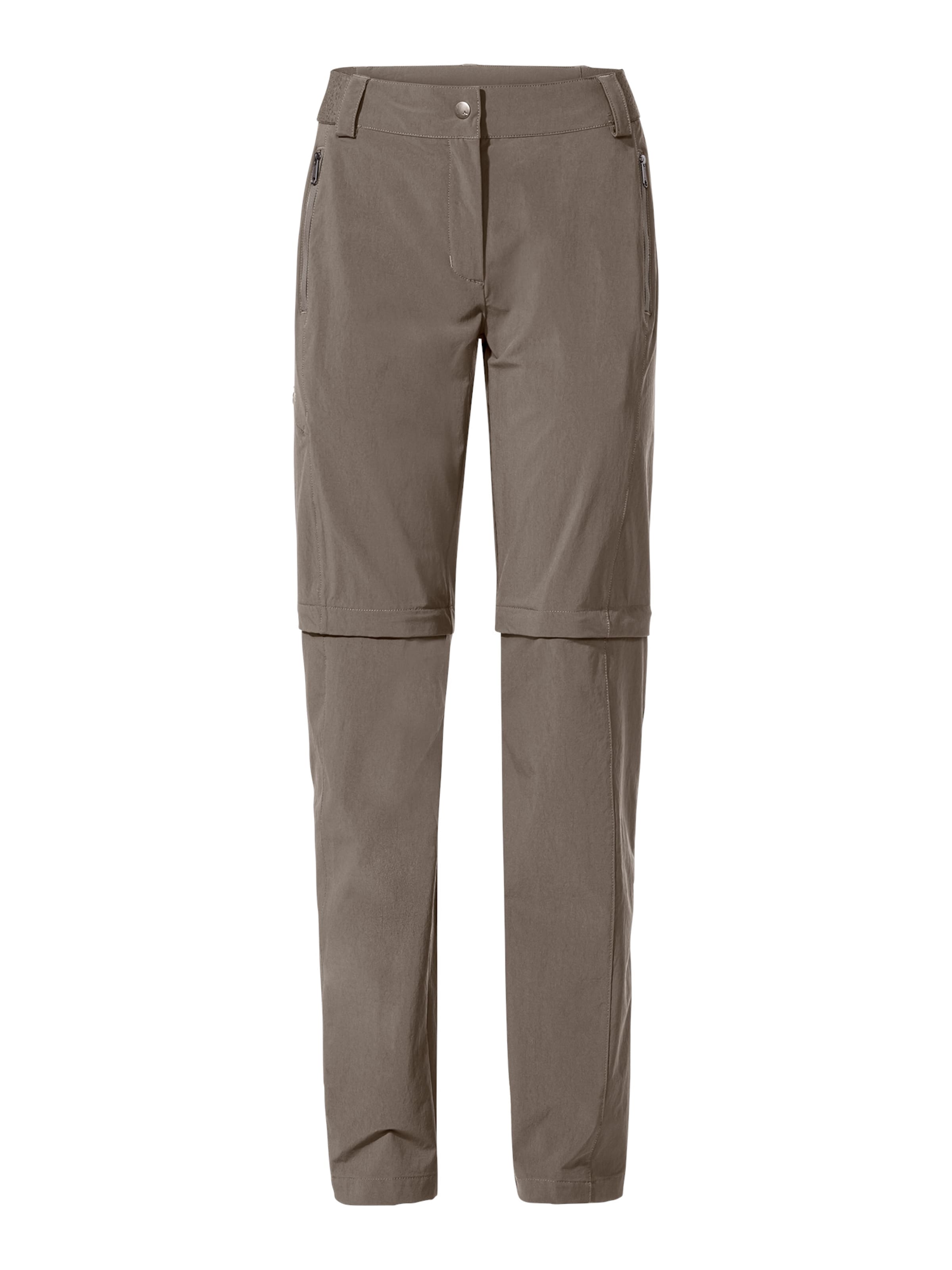 VAUDE Outdoorbroek 'Farley' in Beige: voorkant