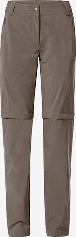 VAUDE Regular Outdoor Pants 'Farley' in Beige: front
