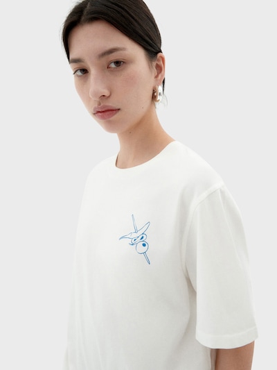 Thinking MU T-shirt 'Lucia' en bleu / vert / rouge / blanc, Vue avec produit