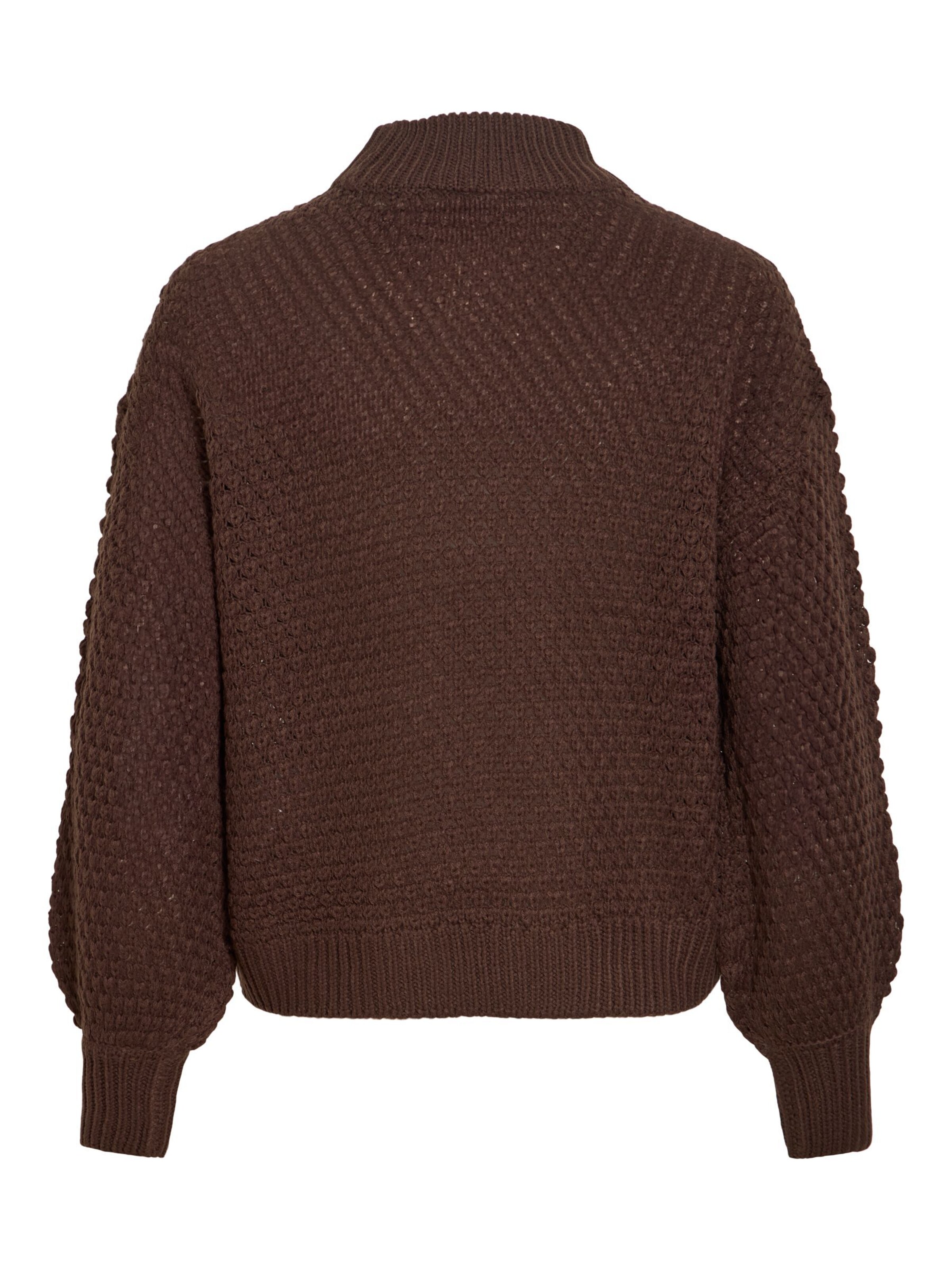 VILA Sweater 'LIOMY' in Brown