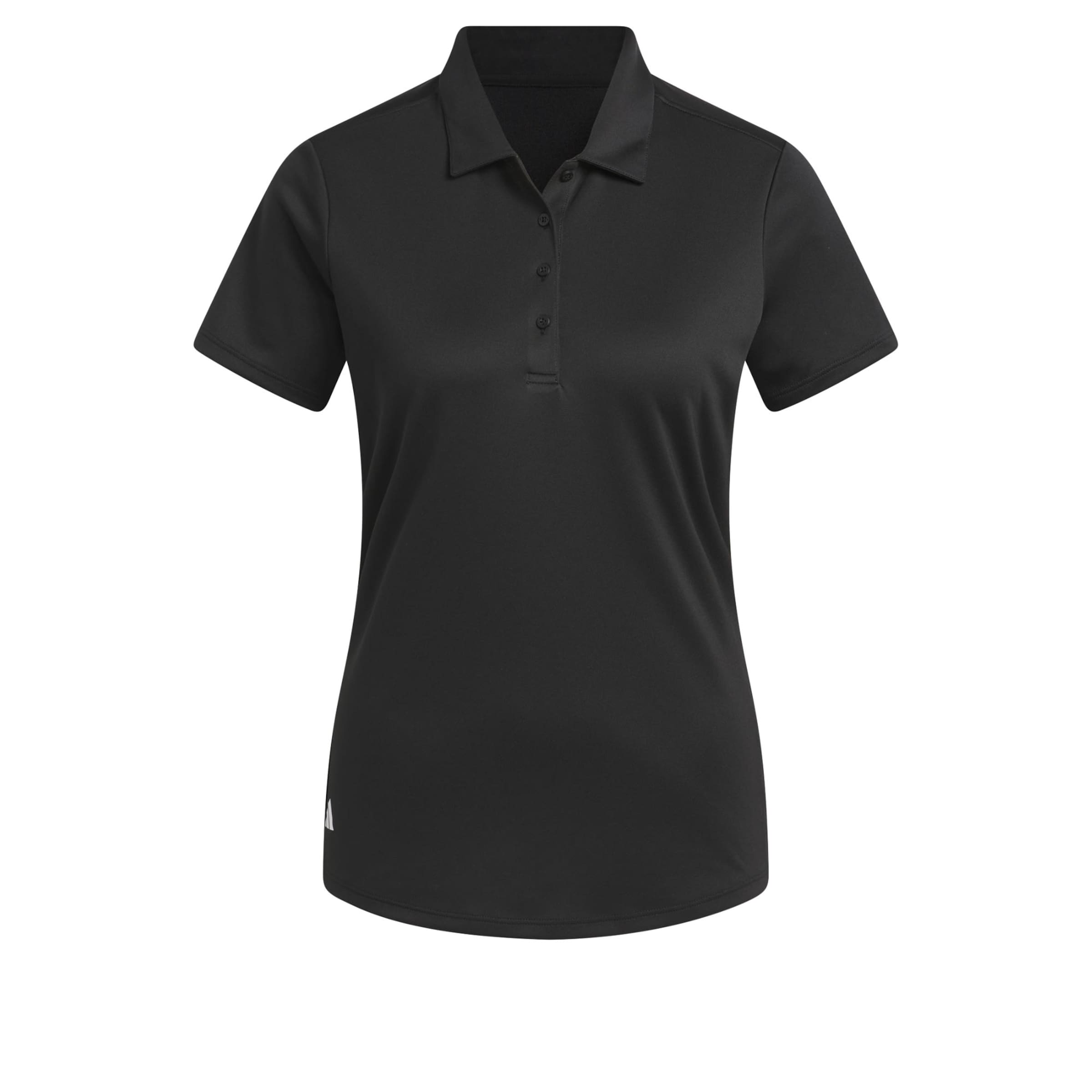 ADIDAS GOLF Функциональная футболка 'Women's Solid Performance Short Sleeve Polo' в Черный: спереди