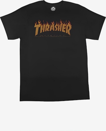 T-Shirt 'FLAME HALFTONE' THRASHER en noir : devant