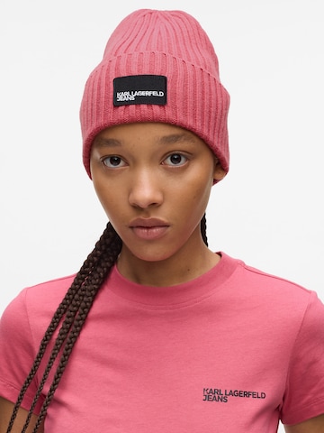 KARL LAGERFELD JEANS Beanie in Pink