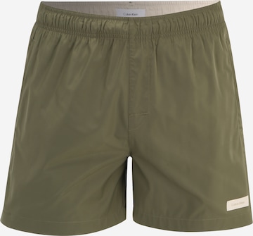 Calvin Klein Swimwear Swimming shorts 'META ESSENTIALS' in Green: front