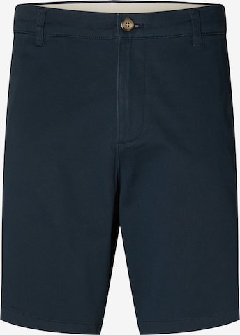 Regular Pantalon chino 'Bill' SELECTED HOMME en bleu : devant