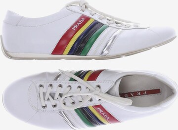 PRADA Flats & Loafers in 42,5 in White: front