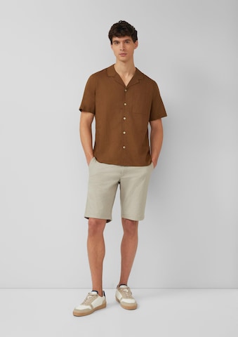s.Oliver Pohodlné nošení Košile – hnědá