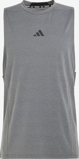 Sportiniai marškinėliai 'D4T Workout' iš ADIDAS PERFORMANCE, spalva – pilka / juoda, Prekių apžvalga