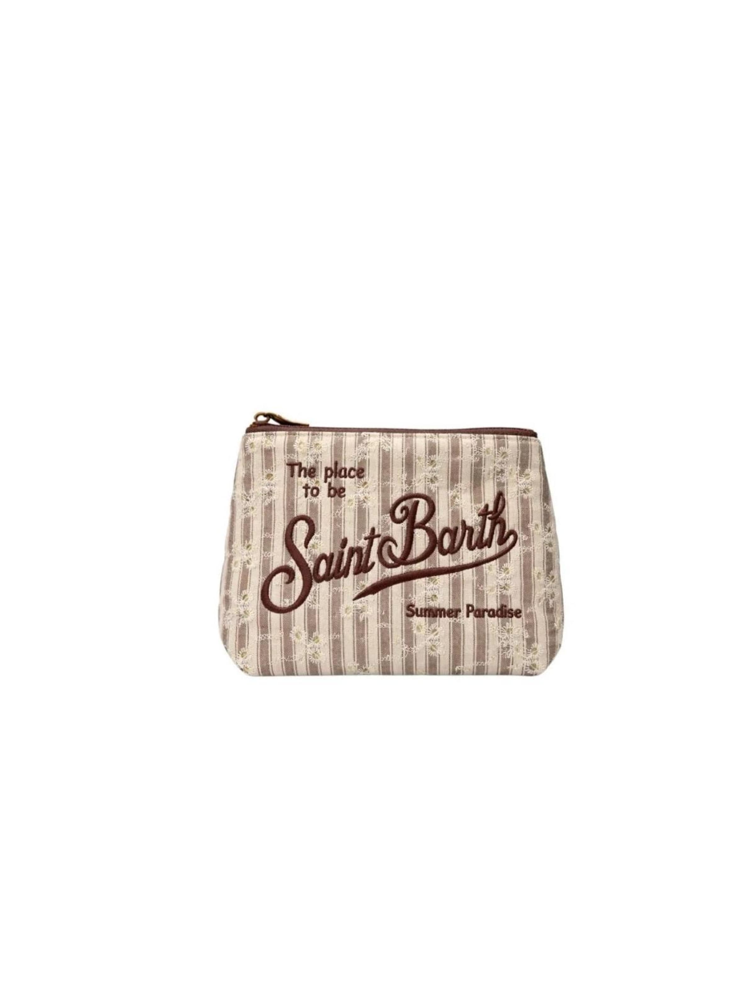 MC2 Saint Barth - Bolsa de maquillaje en beige: frente