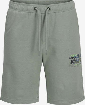Jack & Jones Junior Workout Pants 'Luke' in Green: front