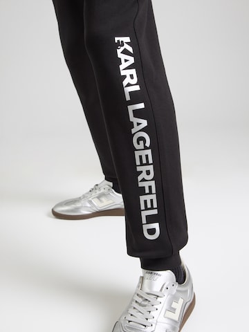 Karl Lagerfeld Tapered Hose in Schwarz