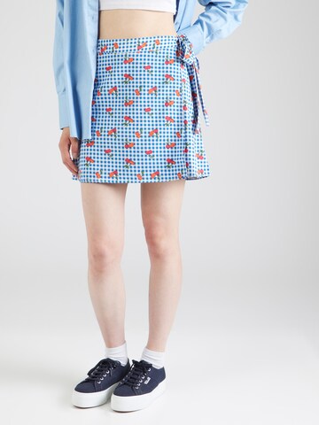 PIECES Skirt 'BLOOM' in Blue: front