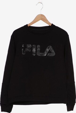 FILA Sweatshirt & Zip-Up Hoodie in M in Black: front