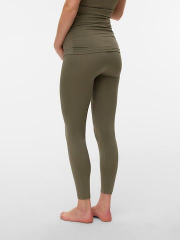 MAMALICIOUS Skinny Leggings 'MLTia Jeanne' i grön