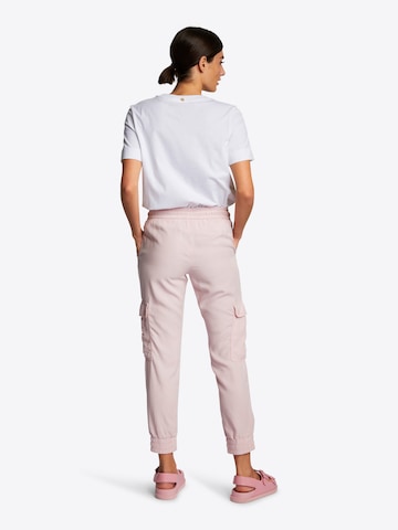 Rich & Royal Tapered Cargo Pants in Pink