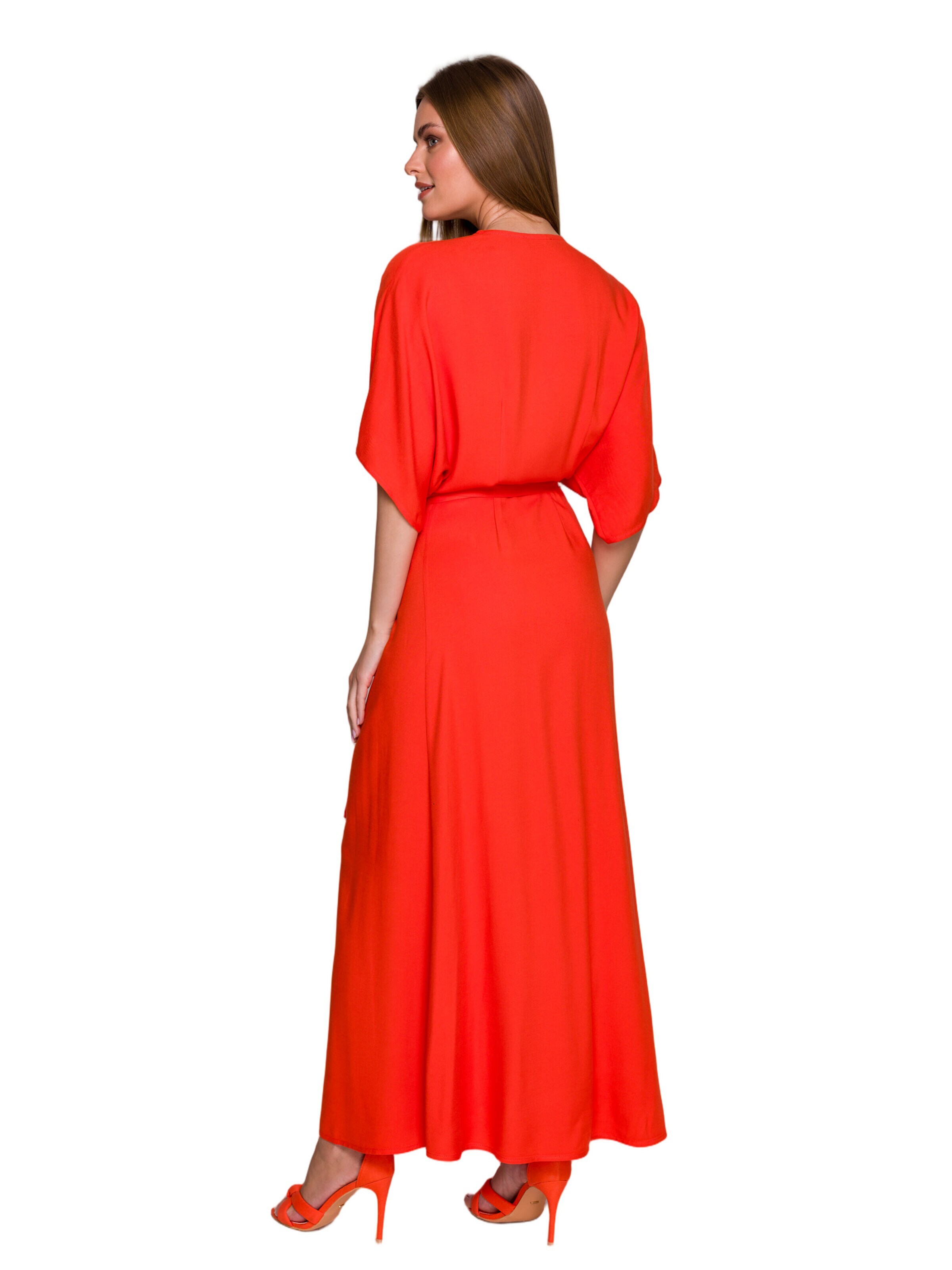Stylove Šaty 'Wiskozowa sukienka maksi' – oranžová