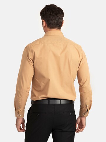 Coupe regular Chemise Williot en marron