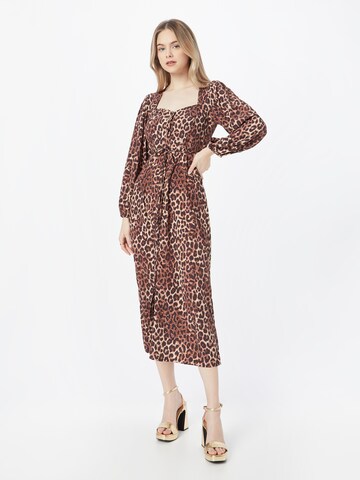 Dorothy Perkins Blousejurk 'Kitty' in Bruin: voorkant