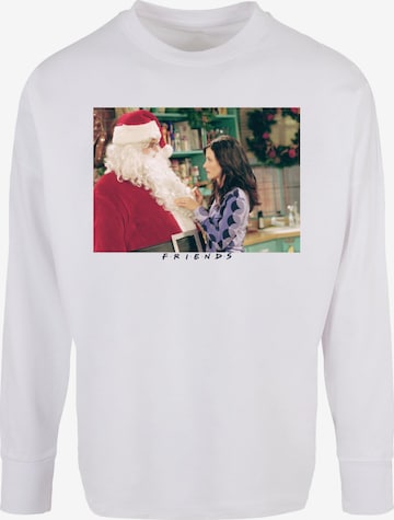ABSOLUTE CULT Shirt 'Friends - Santa Chandler' in Wit: voorkant