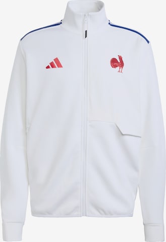 ADIDAS PERFORMANCE - Fato de treino ' Frankreich Rugby Anthem Jacke ' em branco: frente