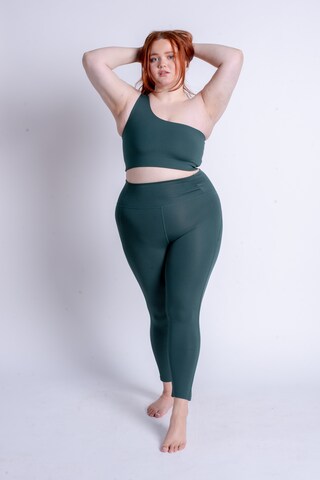 Bustieră Sutien sport de la Girlfriend Collective pe verde: față