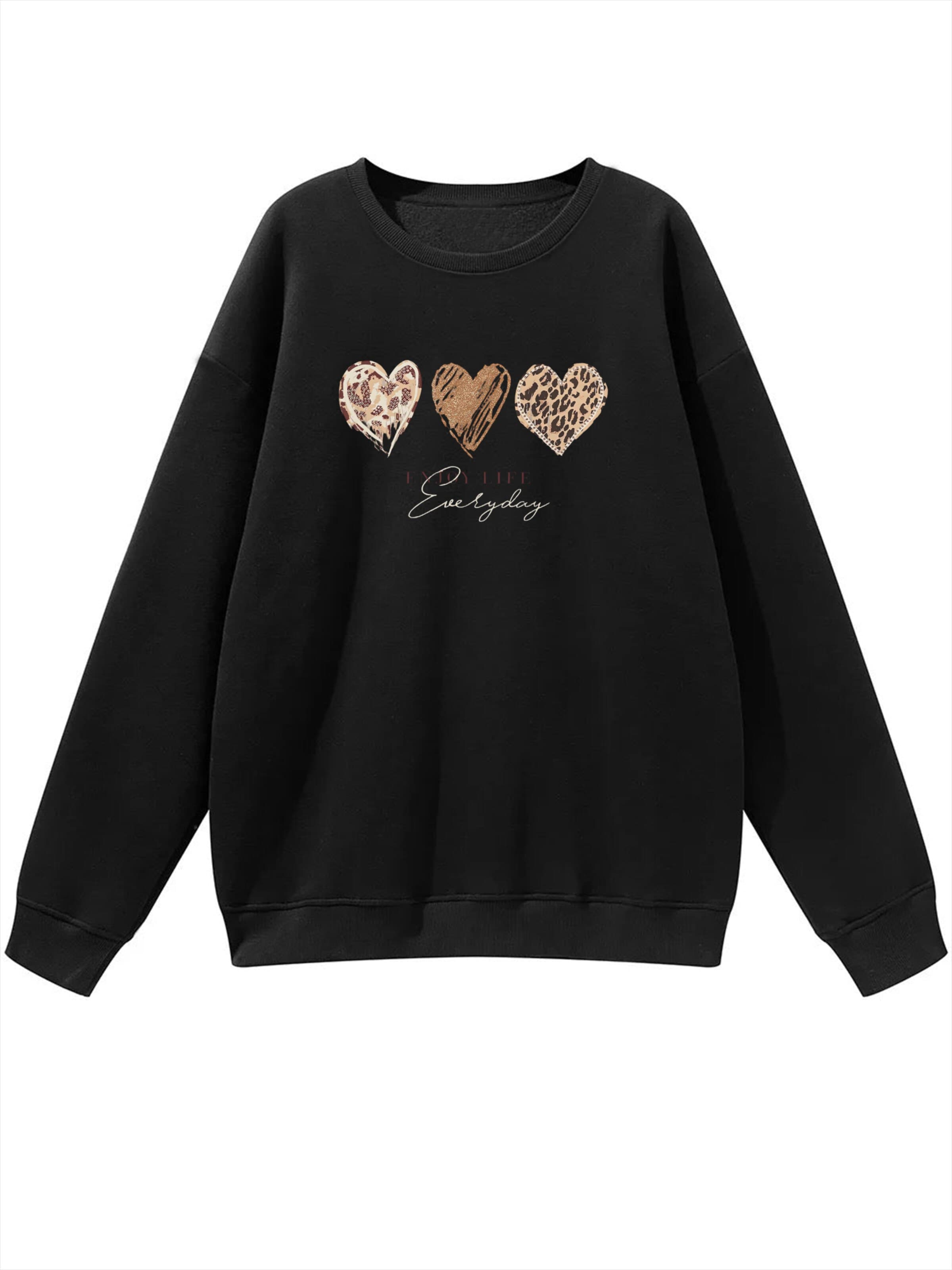 GORHEY Sweatshirt in Zwart: voorkant