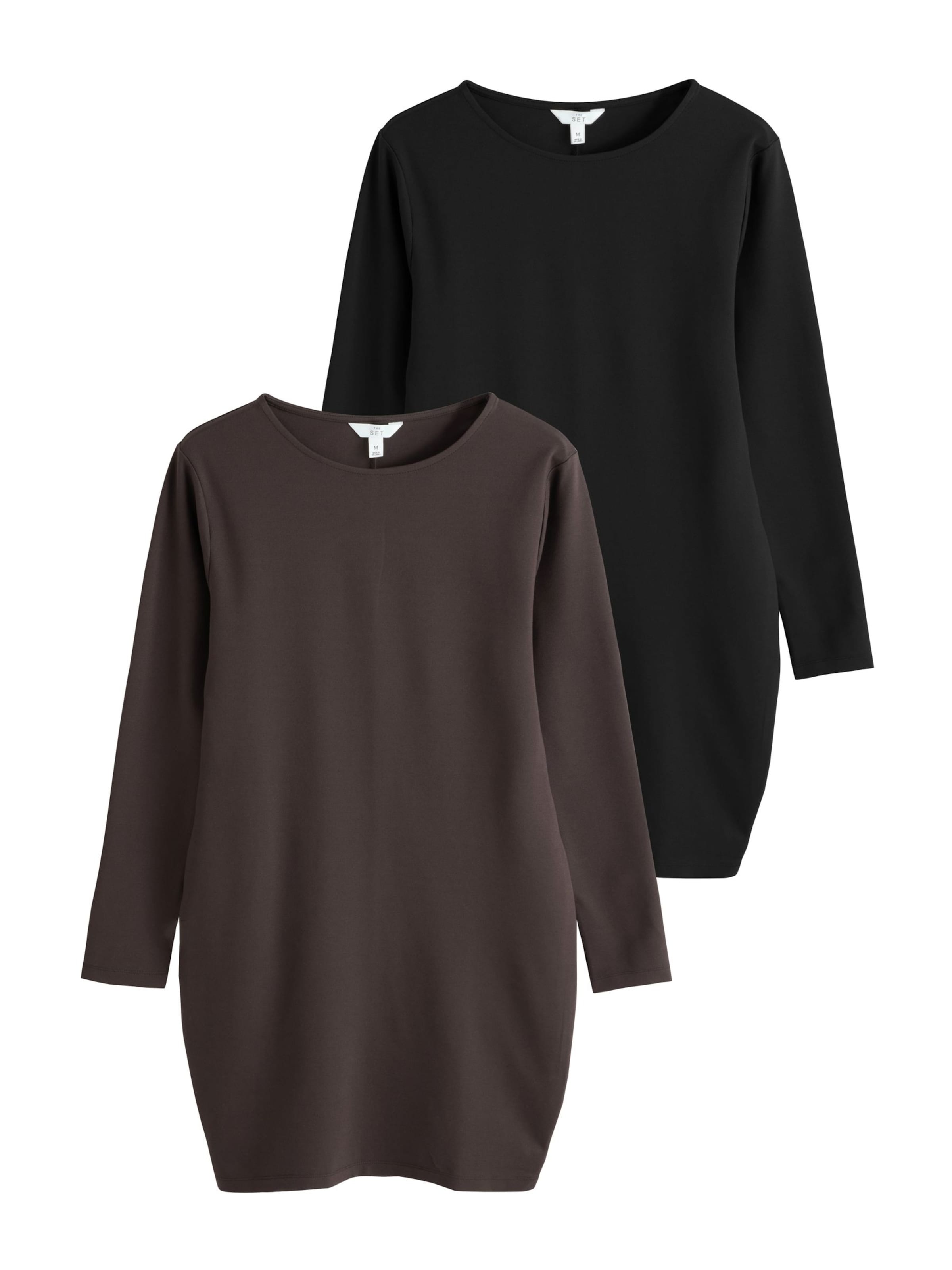 The Set Kleid in Braun: Vorderseite