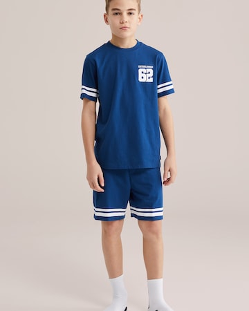 WE Fashion Пижама в Синий