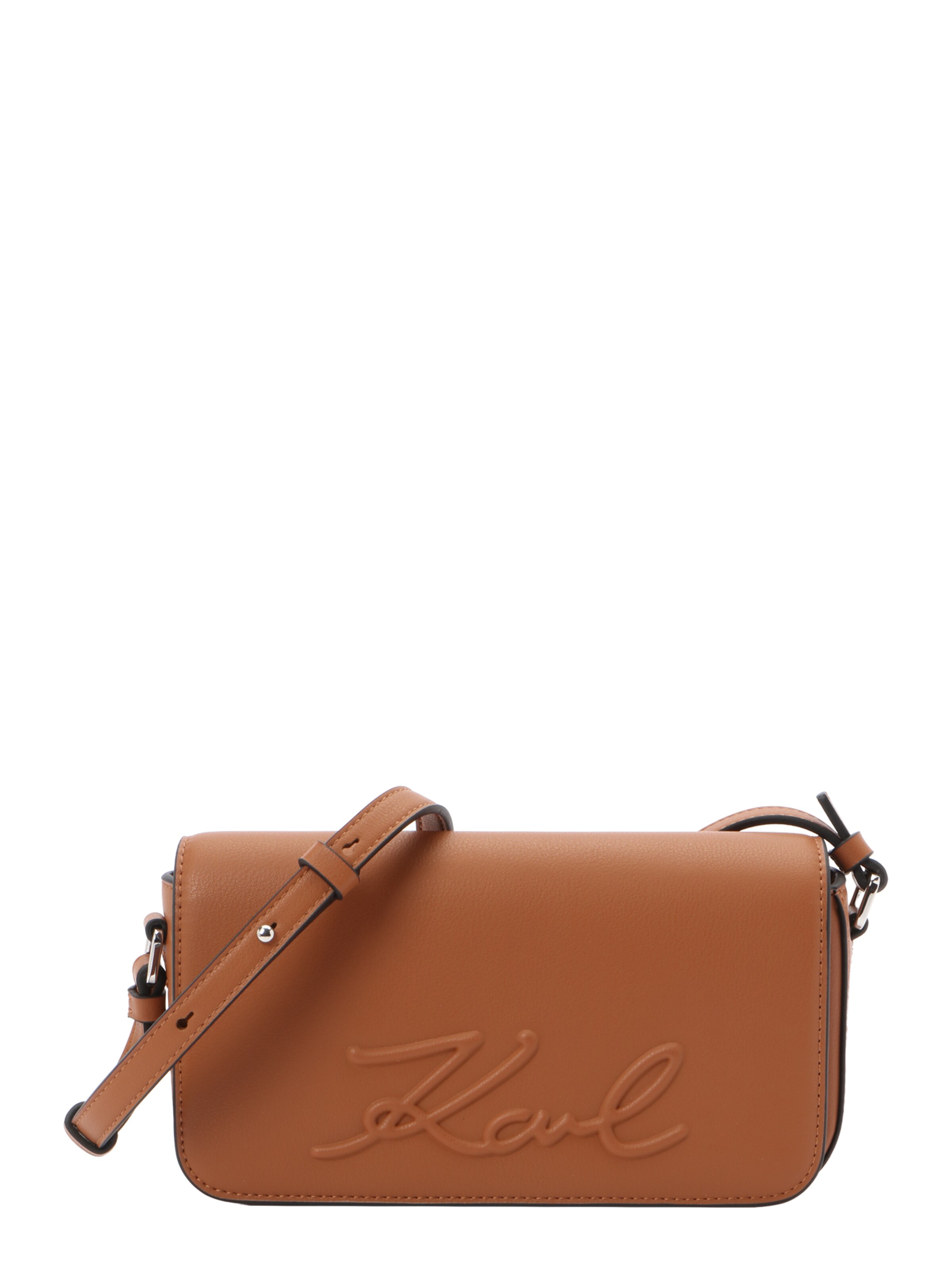 Karl Lagerfeld Чанта с презрамки 'K/VILLE' в кафяво: отпред