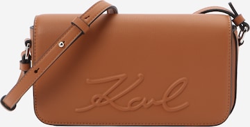 Karl Lagerfeld Чанта с презрамки 'K/VILLE' в кафяво: отпред
