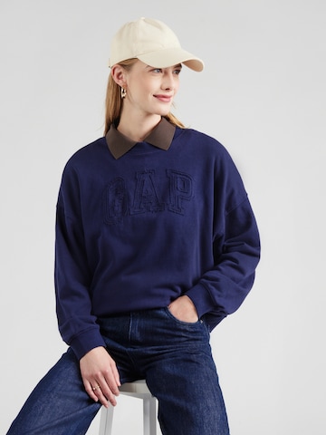 Sweat-shirt GAP en bleu : devant