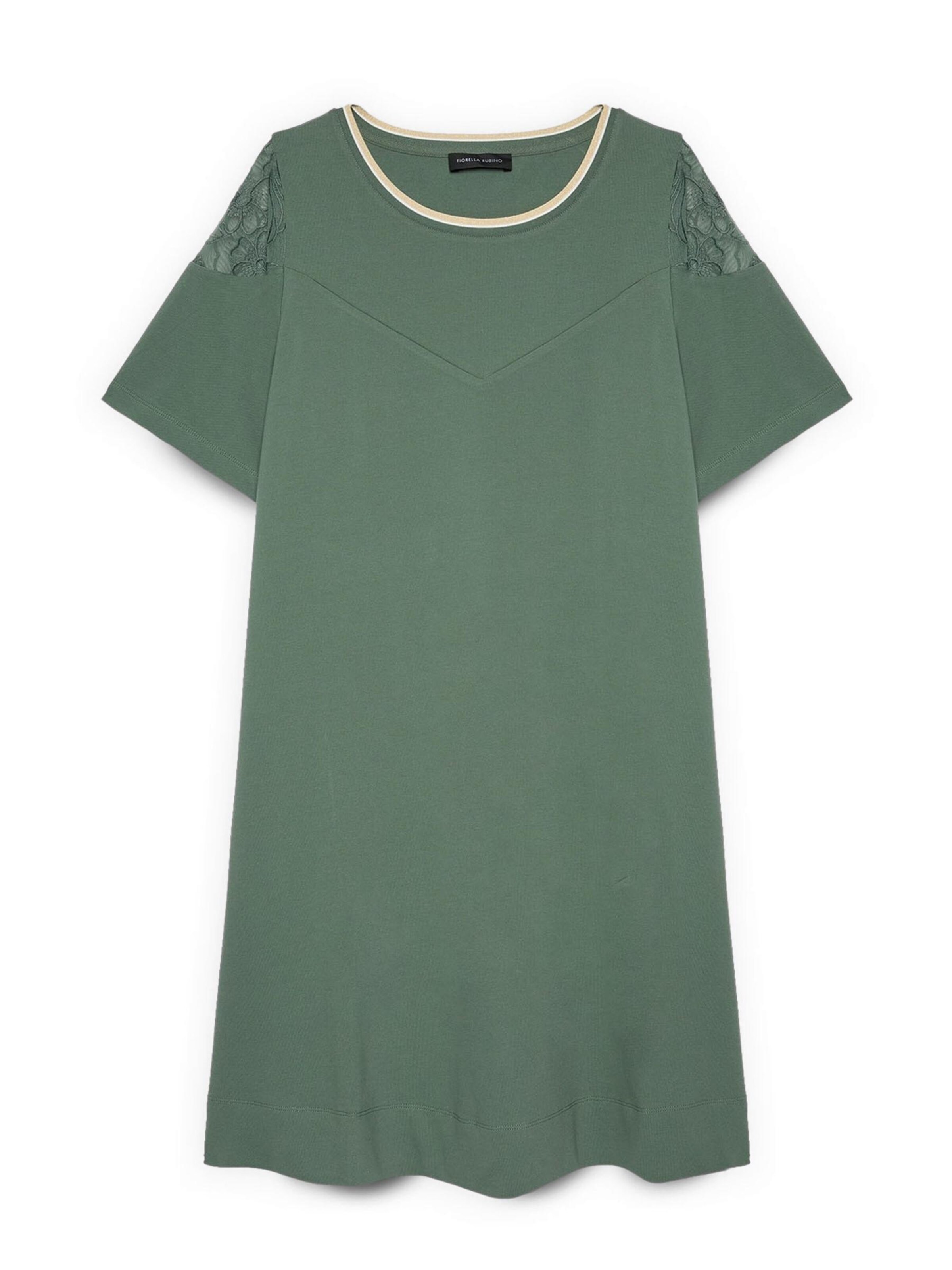 Fiorella Rubino - Vestido en verde: frente