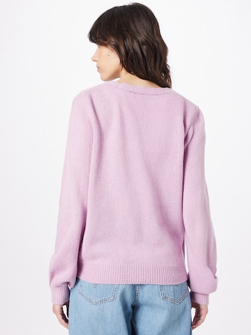 ICHI Knit Cardigan 'TAUREL' in Purple