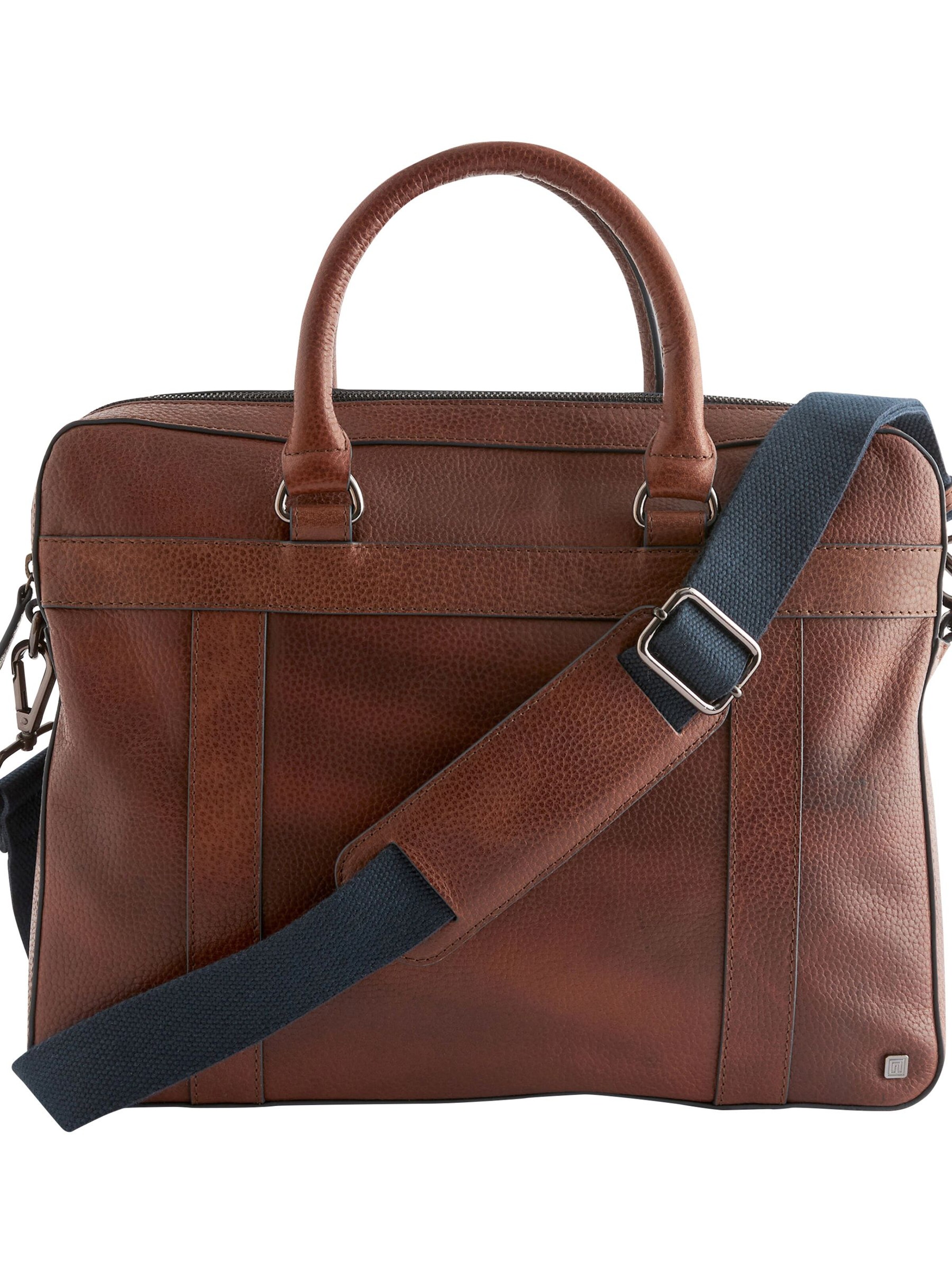 Next Aktovka – hnědá: přední strana